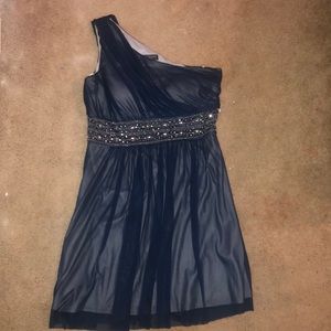 Navy Blue Prom Dress